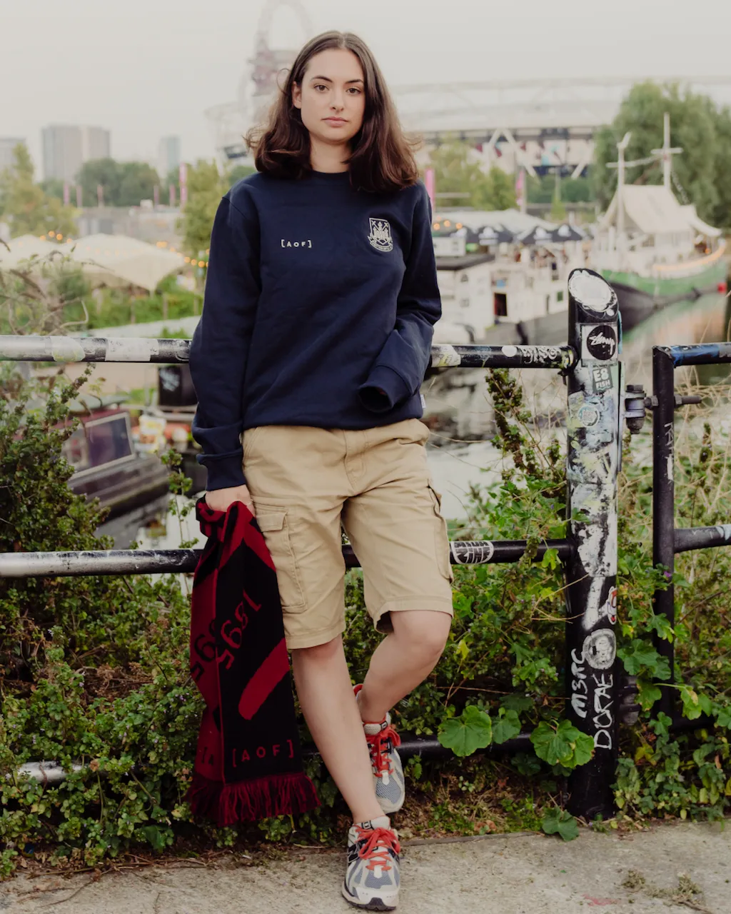 West Ham x AOF Navy Sweatshirt