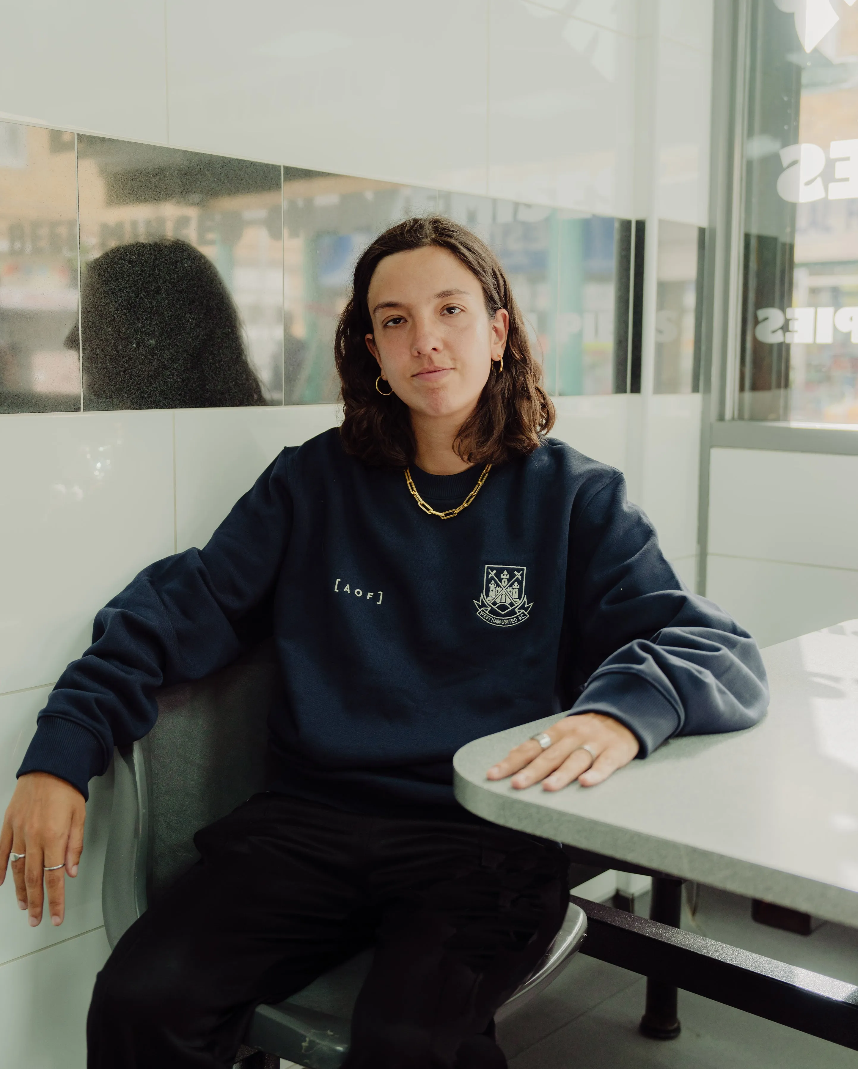 West Ham x AOF Navy Sweatshirt