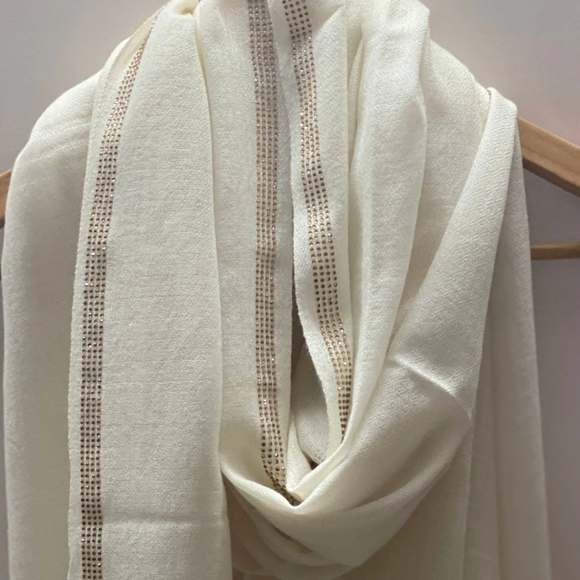White Scarf, Super Soft Scarf For Her, Elegant Shawl For Formal Events, Women's Fashion, Gift For Wife, Birthday Gift In a Box For Her