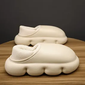 Winter Couple's Bread Cotton Shoes Platform Plus Waterproof Velvet Shoes